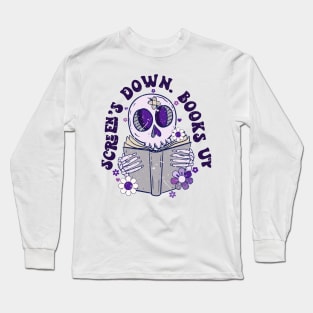 Screen's down books up Long Sleeve T-Shirt